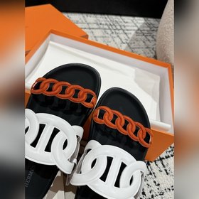 Версия высшего качества HERMES 24/ Новые сандалии Pig Nose Санда