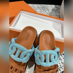 Версия высшего качества HERMES 24/ Новые сандалии Pig Nose Санда