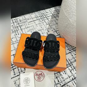 Версия высшего качества HERMES 24/ Новые сандалии Pig Nose Санда
