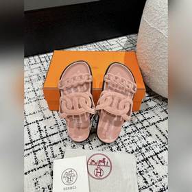 Версия высшего качества HERMES 24/ Новые сандалии Pig Nose Second