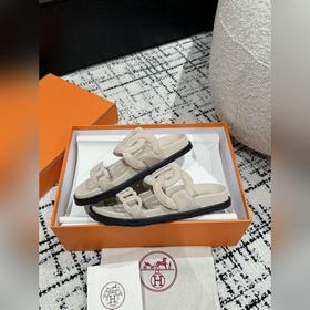 Версия высшего качества HERMES 24/ Новые сандалии Pig Nose Second