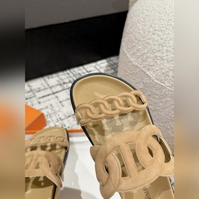 Версия высшего качества HERMES 24/ Новые сандалии Pig Nose Санда