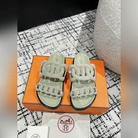 Версия высшего качества HERMES 24/ Новые сандалии Pig Nose Санда