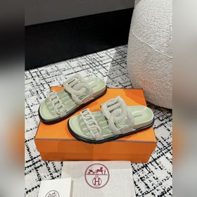 Версия высшего качества HERMES 24/ Новые сандалии Pig Nose Санда