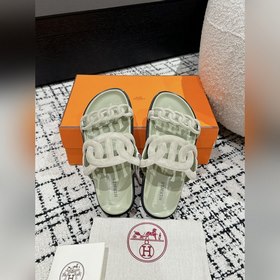 Версия высшего качества HERMES 24/ Новые сандалии Pig Nose Санда