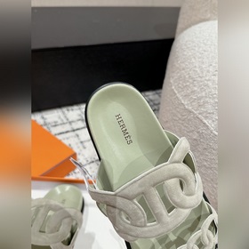 Версия высшего качества HERMES 24/ Новые сандалии Pig Nose Санда