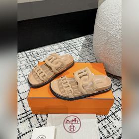 Версия высшего качества HERMES 24/ Новые сандалии Pig Nose Санда