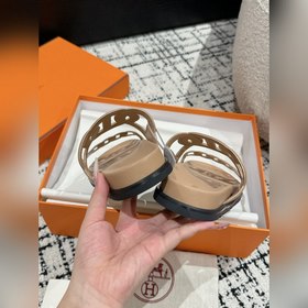 Версия высшего качества HERMES 24/ Новые сандалии Pig Nose Санда
