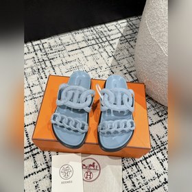 Версия высшего качества HERMES 24/ Новые сандалии Pig Nose Санда