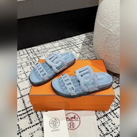 Версия высшего качества HERMES 24/ Новые сандалии Pig Nose Санда