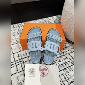 Версия высшего качества HERMES 24/ Новые сандалии Pig Nose Санда