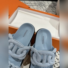 Версия высшего качества HERMES 24/ Новые сандалии Pig Nose Санда