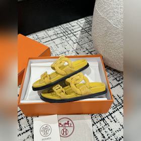Версия высшего качества HERMES 24/ Новые сандалии Pig Nose Санда