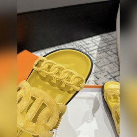 Версия высшего качества HERMES 24/ Новые сандалии Pig Nose Санда