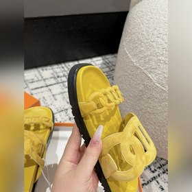 Версия высшего качества HERMES 24/ Новые сандалии Pig Nose Санда