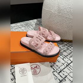 Версия высшего качества HERMES 24/ Новые сандалии Pig Nose Санда