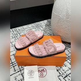 Версия высшего качества HERMES 24/ Новые сандалии Pig Nose Санда