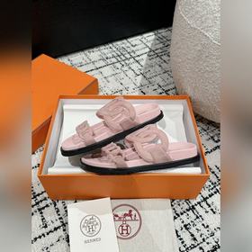 Версия высшего качества HERMES 24/ Новые сандалии Pig Nose Санда