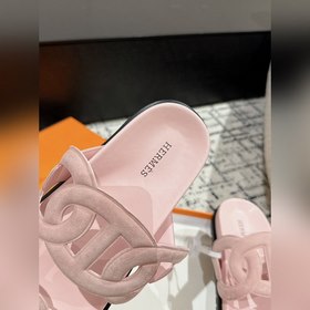 Версия высшего качества HERMES 24/ Новые сандалии Pig Nose Санда