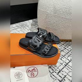 Версия высшего качества HERMES 24/ Новые сандалии Pig Nose Санда