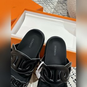 Версия высшего качества HERMES 24/ Новые сандалии Pig Nose Санда