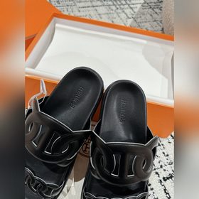 Версия высшего качества HERMES 24/ Новые сандалии Pig Nose Санда