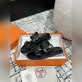 Версия высшего качества HERMES 24/ Новые сандалии Pig Nose Санда