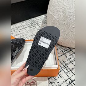 Версия высшего качества HERMES 24/ Новые сандалии Pig Nose Санда