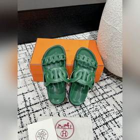 Версия высшего качества HERMES 24/ Новые сандалии Pig Nose Санда