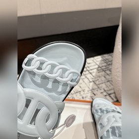 Версия высшего качества HERMES 24/ Новые сандалии Pig Nose Санда