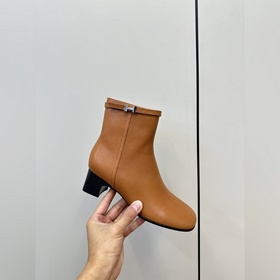 Hermes H Новая модель Hermes с круглым носком, высоким каблуком и
