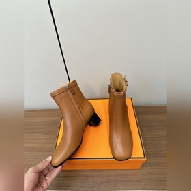 Hermes H Новая модель Hermes с круглым носком, высоким каблуком и
