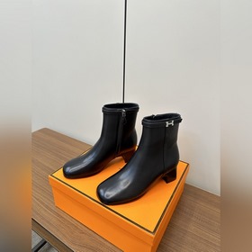 Hermes H Новая модель Hermes с круглым носком, высоким каблуком и