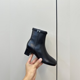 Hermes H Новая модель Hermes с круглым носком, высоким каблуком и