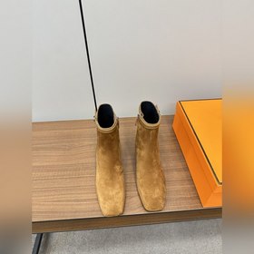 Hermes H Новая модель Hermes Ботильоны на высоком каблуке с квадр