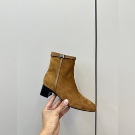 Hermes H Новая модель Hermes Ботильоны на высоком каблуке с квадр