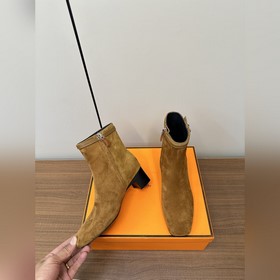 Hermes H Новая модель Hermes Ботильоны на высоком каблуке с квадр