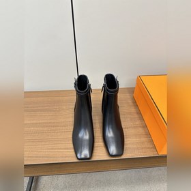 Hermes H Новая модель Hermes Ботильоны на высоком каблуке с квадр