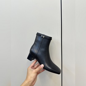 Hermes H Новая модель Hermes Ботильоны на высоком каблуке с квадр