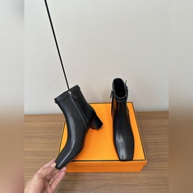 Hermes H Новая модель Hermes Ботильоны на высоком каблуке с квадр