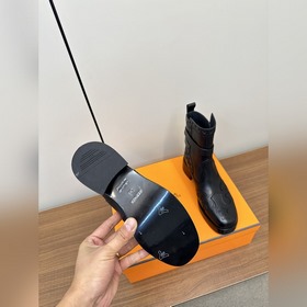 Hermes H Новая модель Hermes Романтичные высокие ботильоны с выши