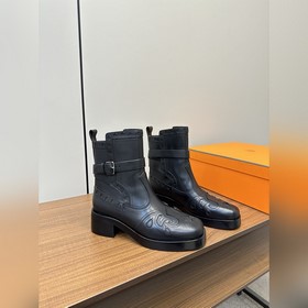 Hermes H Новая модель Hermes Романтичные высокие ботильоны с выши