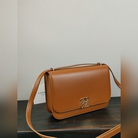 Оригинальная кожа NEW IN, коричневый Goya Шелковая кожаная сумка 