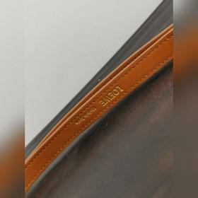 Оригинальная кожа NEW IN, коричневый Goya Шелковая кожаная сумка 