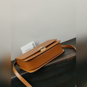 Оригинальная кожа NEW IN, коричневый Goya Шелковая кожаная сумка 