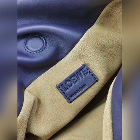 Подлинный мини-сумочка темно-фиолетового цвета Loewe mini 11046s