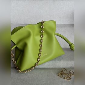 Оригинальная кожа, новое тисненное логотип, зеленый цвет Сумка ко