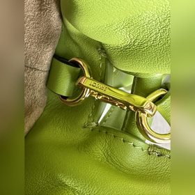 Оригинальная кожа, новое тисненное логотип, зеленый цвет Сумка ко