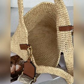 Оригинальная кожа с широкой коричневой тесьмой Сумка-слит из коко