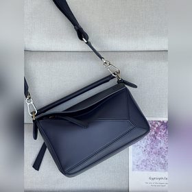 Оригинальная кожа, новый товар 7701, глубокий синий Маленькая сум